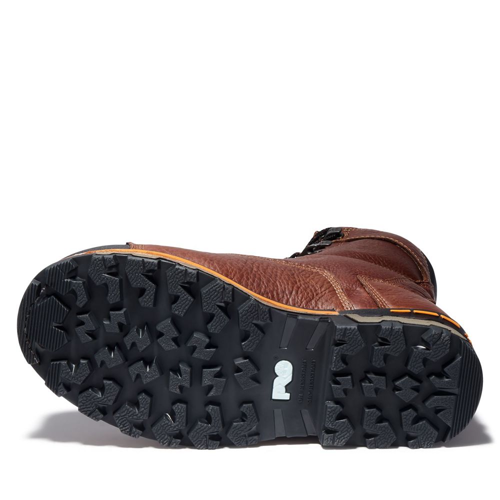 Botas de Trabajo Timberland Hombre Pro® Boondock 8\" Comp Toe Marrones/Negras - Chile ETO-932104